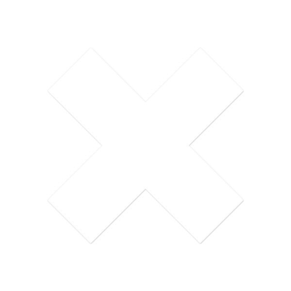 Ergomat DuraStripe Xtreme 6inx6inx2in Xfts White, 30PK DSX-X6-W-KIT - main